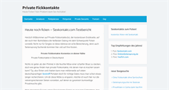 Desktop Screenshot of private-fickkontakte.biz